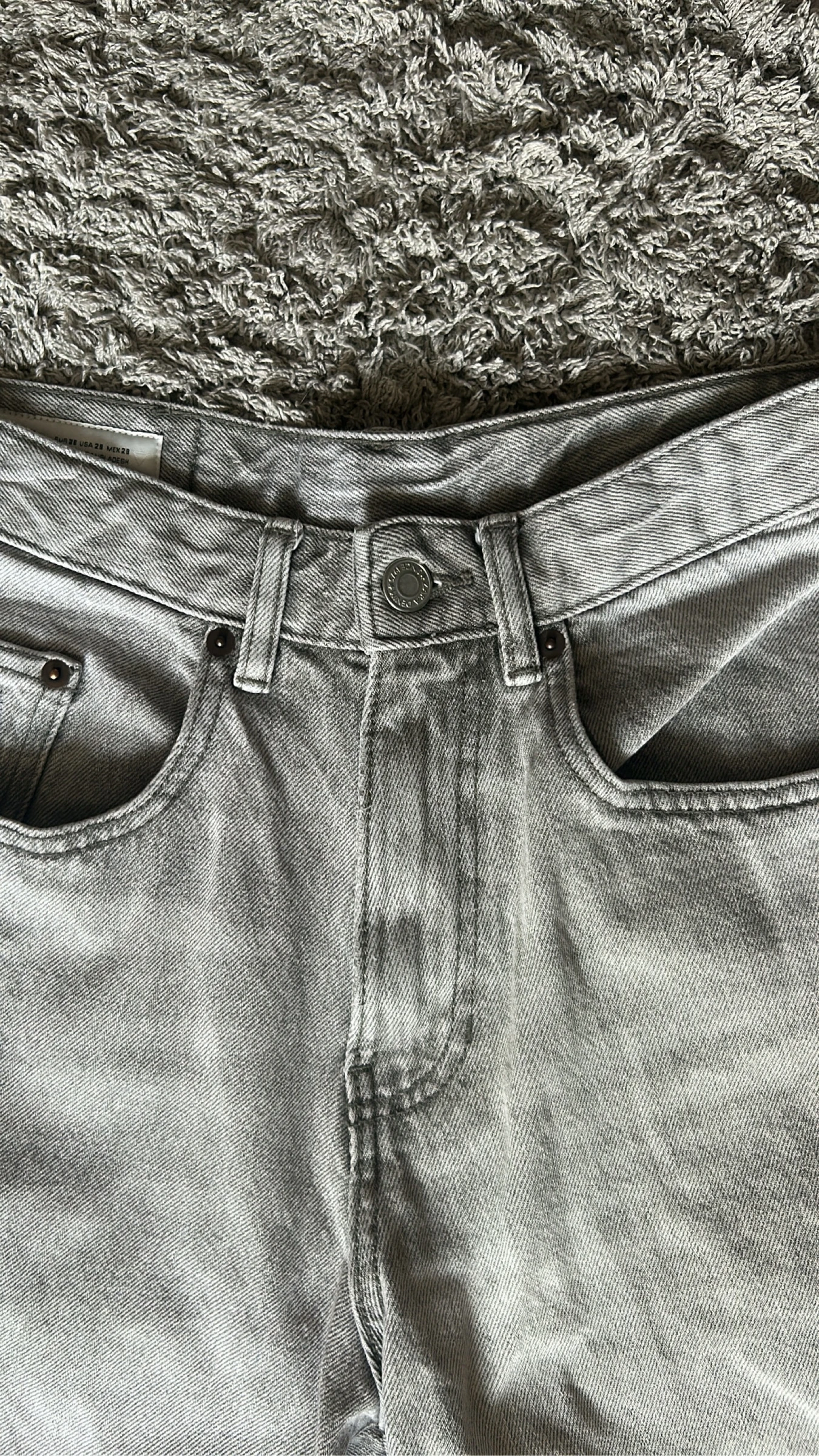 Shorts jeans Zara cinza tamanho 36 – photo 4